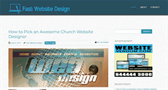 Desktop Screenshot of fastwebsitedesign.net