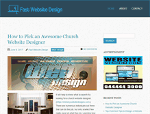 Tablet Screenshot of fastwebsitedesign.net